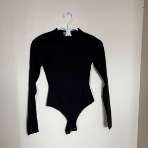 Kids Black Long Sleeve One Piece